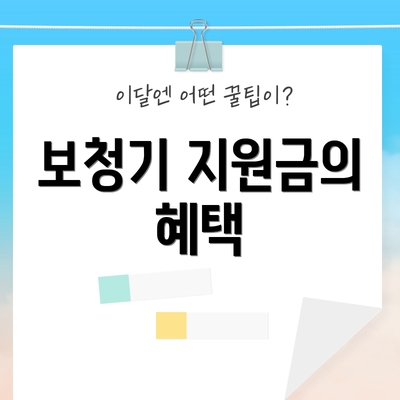 보청기 지원금의 혜택