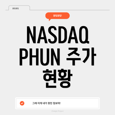 NASDAQ PHUN 주가 현황