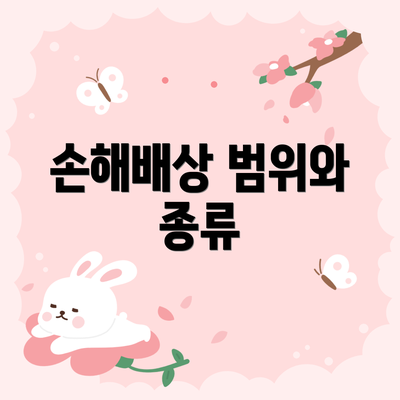 손해배상 범위와 종류