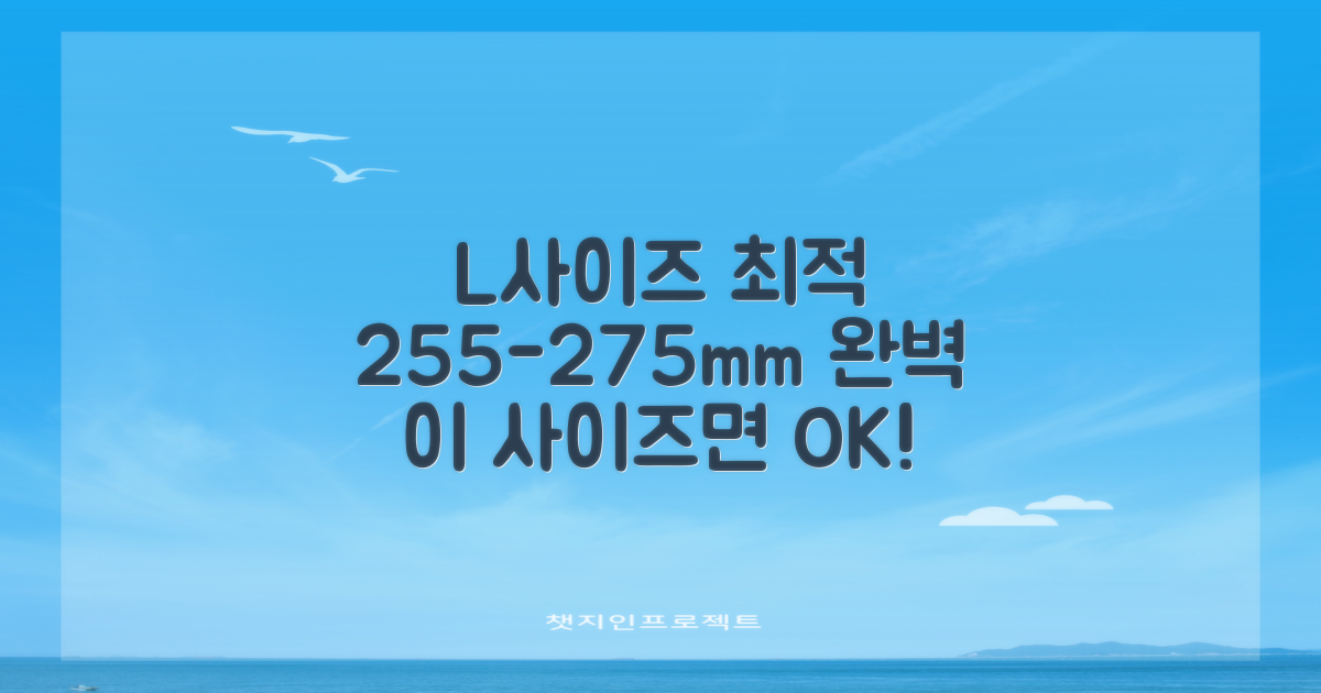 L사이즈(255-275mm) 최적